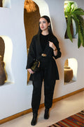 Gold Aksesuar Detaylı  Blazer Ceket & Pantolon Takım